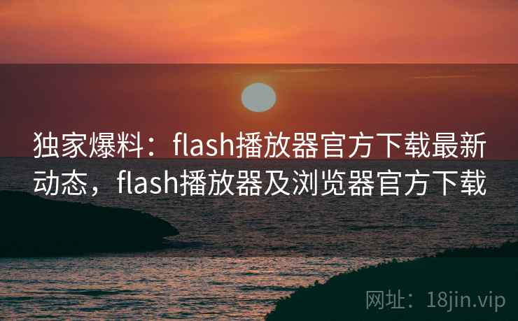独家爆料：flash播放器官方下载最新动态，flash播放器及浏览器官方下载